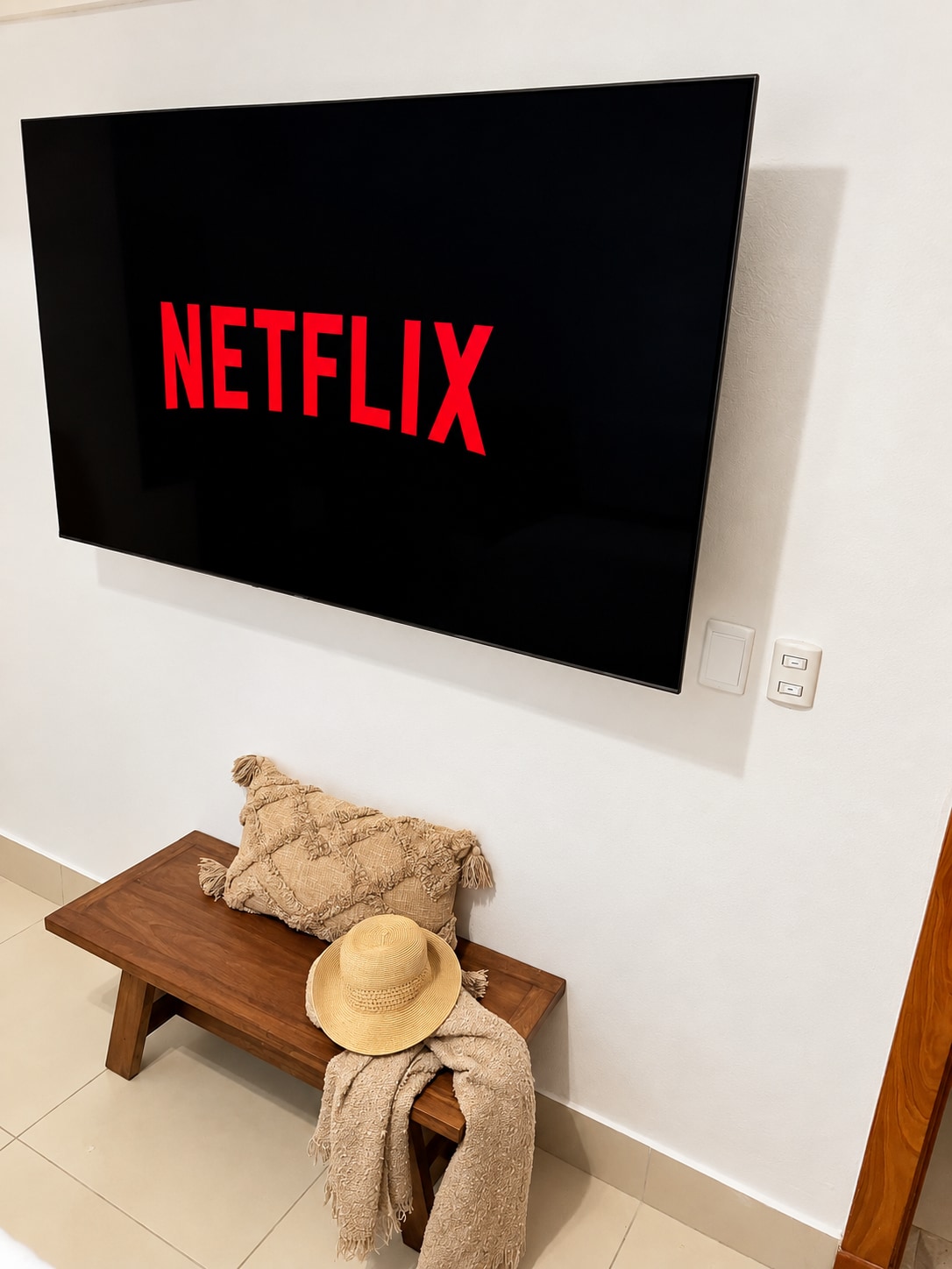 65-inch television with Netflix