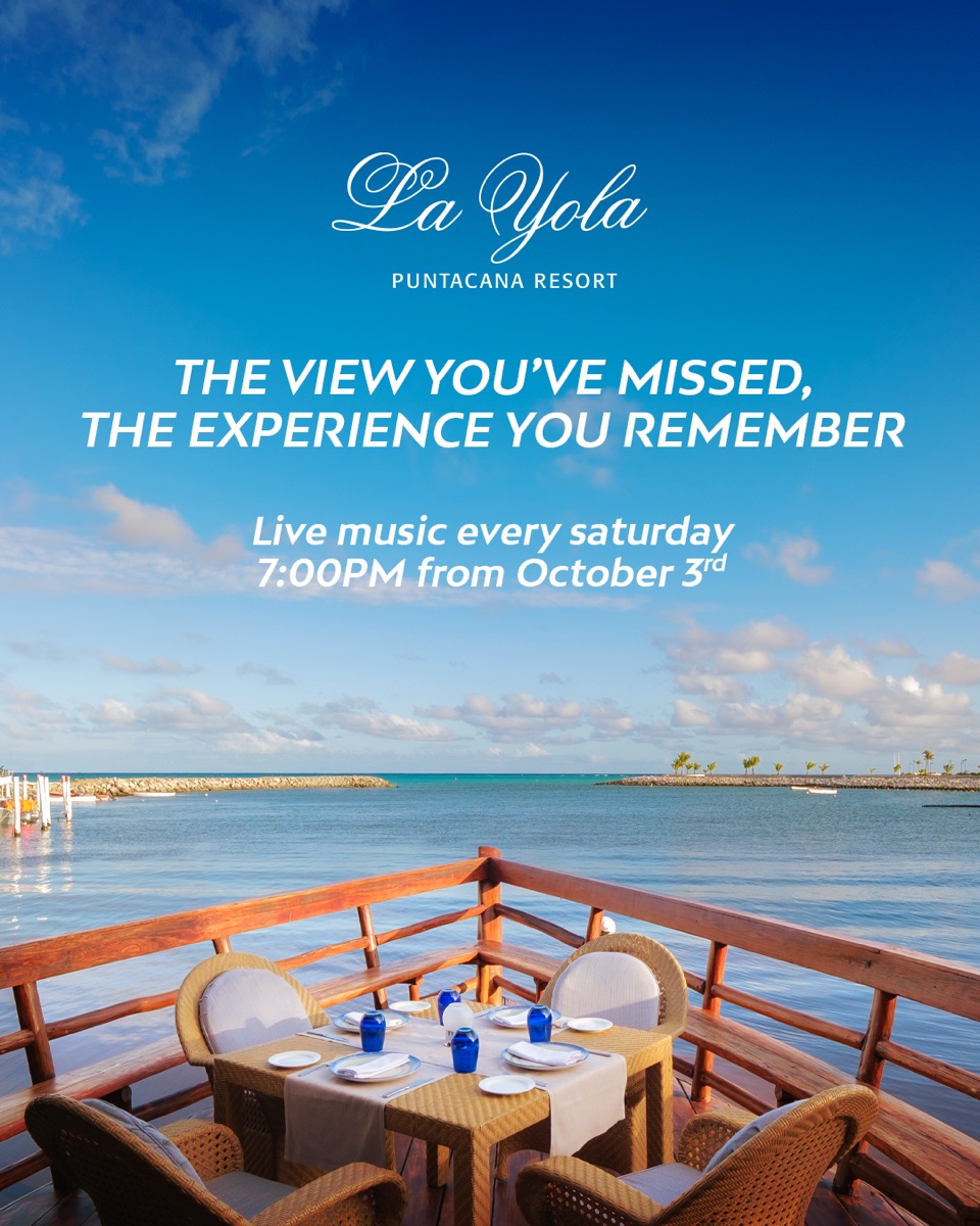 La Yola flyer advertising live music every Saturday at 7:00 p.m. from October 3