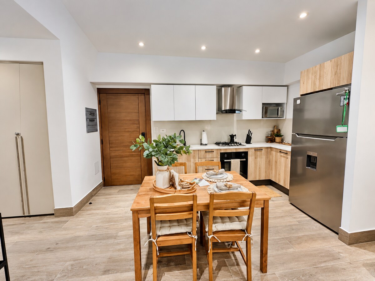 Kitchen and dining area